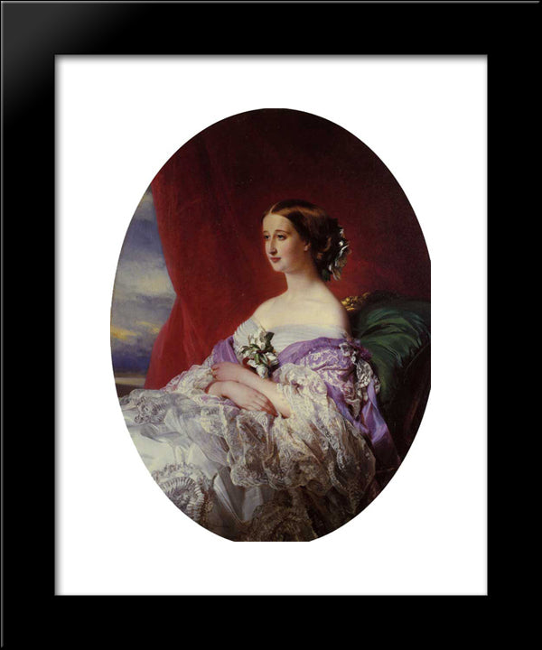 The Empress Eugenie 20x24 Black Modern Wood Framed Art Print Poster by Winterhalter, Franz Xaver