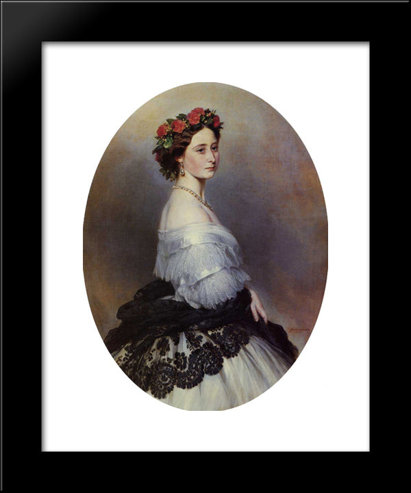Princess Alice 20x24 Black Modern Wood Framed Art Print Poster by Winterhalter, Franz Xaver