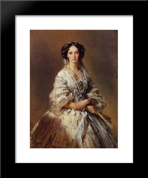 The Empress Maria Alexandrovna Of Russia 20x24 Black Modern Wood Framed Art Print Poster by Winterhalter, Franz Xaver