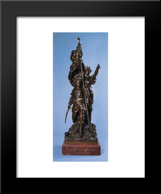 The National Defense 20x24 Black Modern Wood Framed Art Print Poster by Dore, Gustave