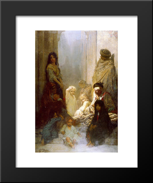 Siesta (Memories Of Spain) 20x24 Black Modern Wood Framed Art Print Poster by Dore, Gustave