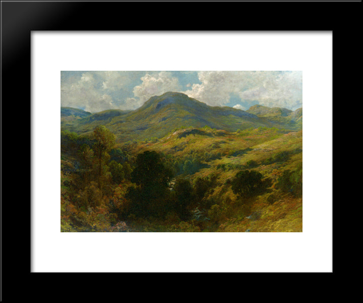 Montagne Decosse 20x24 Black Modern Wood Framed Art Print Poster by Dore, Gustave