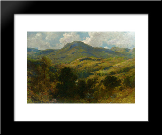 Montagne Decosse 20x24 Black Modern Wood Framed Art Print Poster by Dore, Gustave