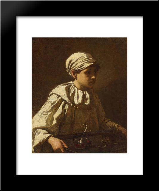 The Little Confectioner 20x24 Black Modern Wood Framed Art Print Poster by Couture, Thomas