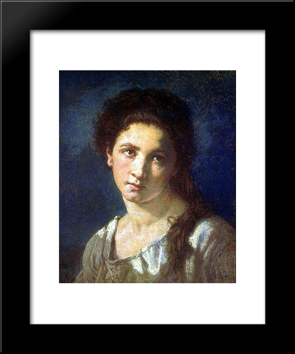 The Artist'S Daughter 20x24 Black Modern Wood Framed Art Print Poster by Couture, Thomas