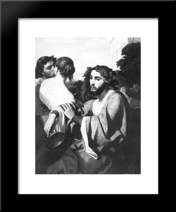 Young Venetian After An Orgy 20x24 Black Modern Wood Framed Art Print Poster by Couture, Thomas