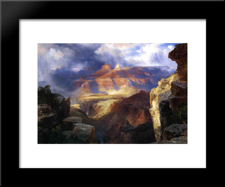 A Miracle Of Nature 20x24 Black Modern Wood Framed Art Print Poster by Moran, Thomas