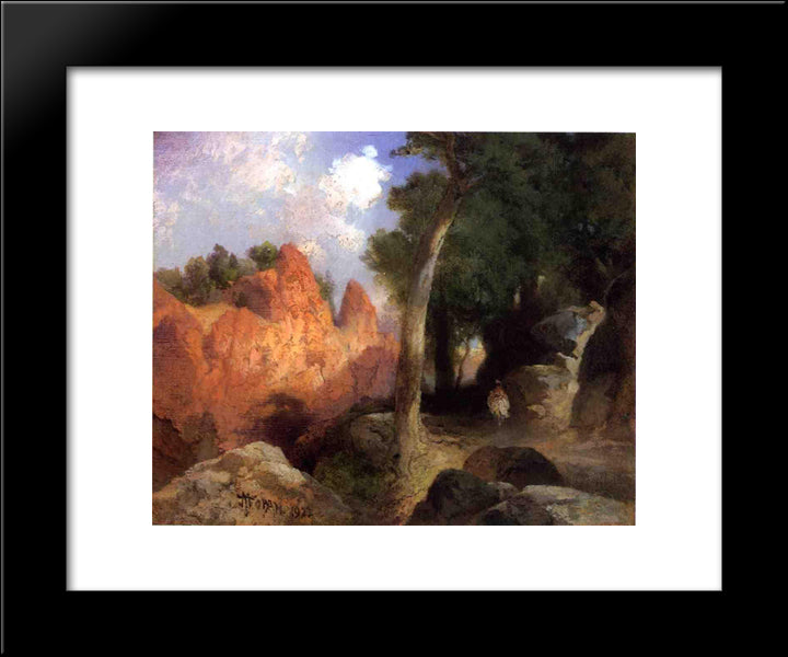 Canyon Of The Clouds 20x24 Black Modern Wood Framed Art Print Poster by Moran, Thomas