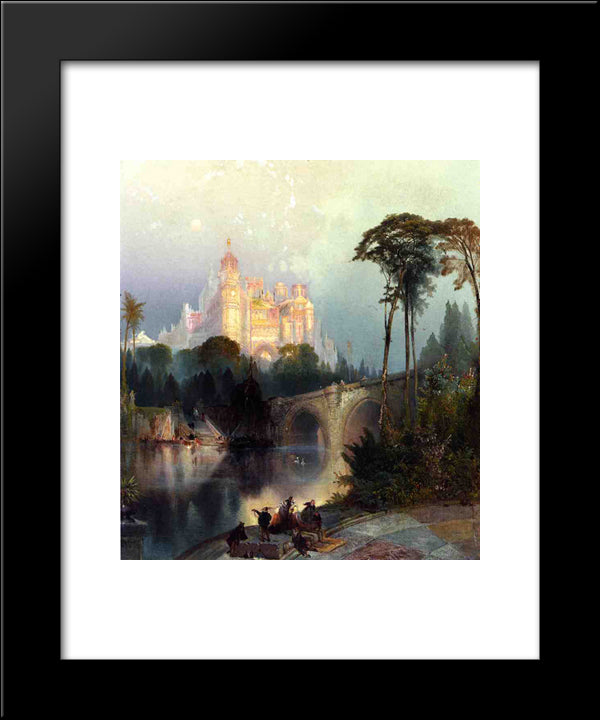 Fantastic Landscape 20x24 Black Modern Wood Framed Art Print Poster by Moran, Thomas