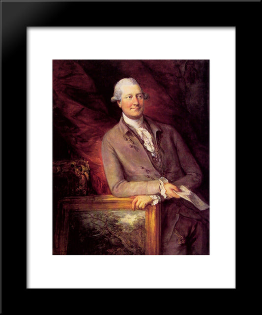James Christie 20x24 Black Modern Wood Framed Art Print Poster by Gainsborough, Thomas