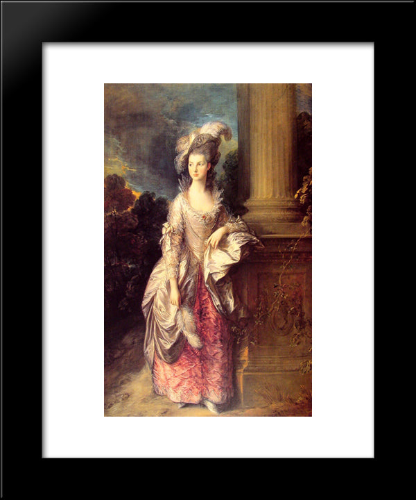 Mrs Graham 20x24 Black Modern Wood Framed Art Print Poster by Gainsborough, Thomas