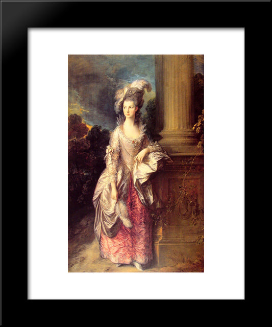 Mrs Graham 20x24 Black Modern Wood Framed Art Print Poster by Gainsborough, Thomas