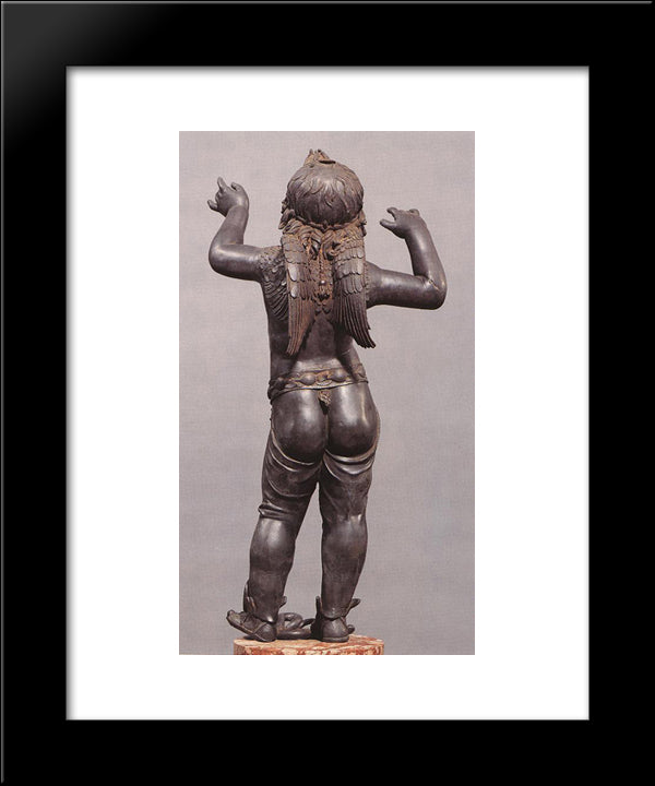 Allegoric Figure Of A Boy (Atys), Rear View 20x24 Black Modern Wood Framed Art Print Poster by Donatello