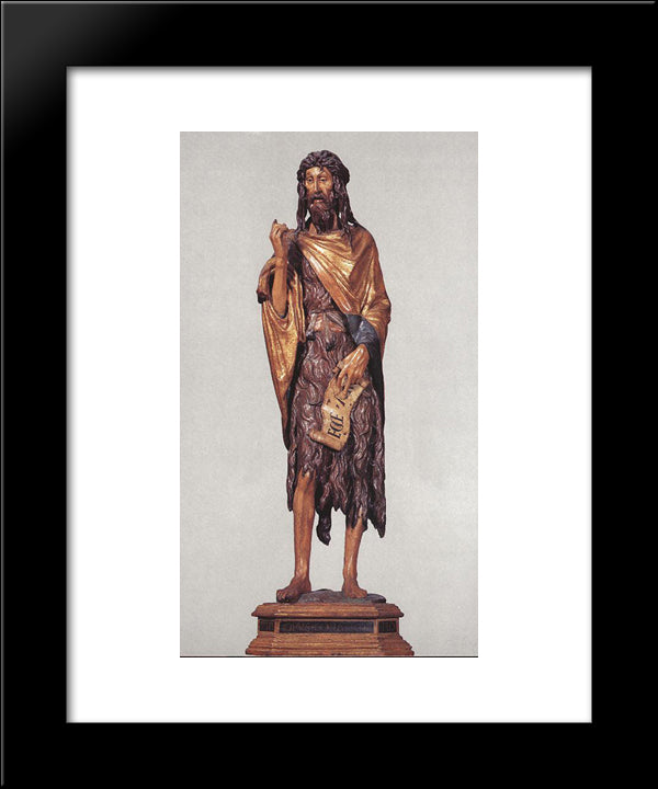 St John The Baptist 20x24 Black Modern Wood Framed Art Print Poster by Donatello