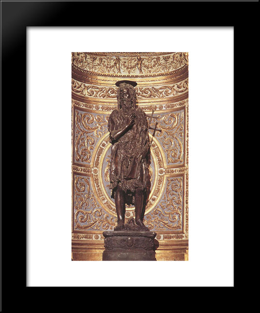 St John The Baptist 20x24 Black Modern Wood Framed Art Print Poster by Donatello