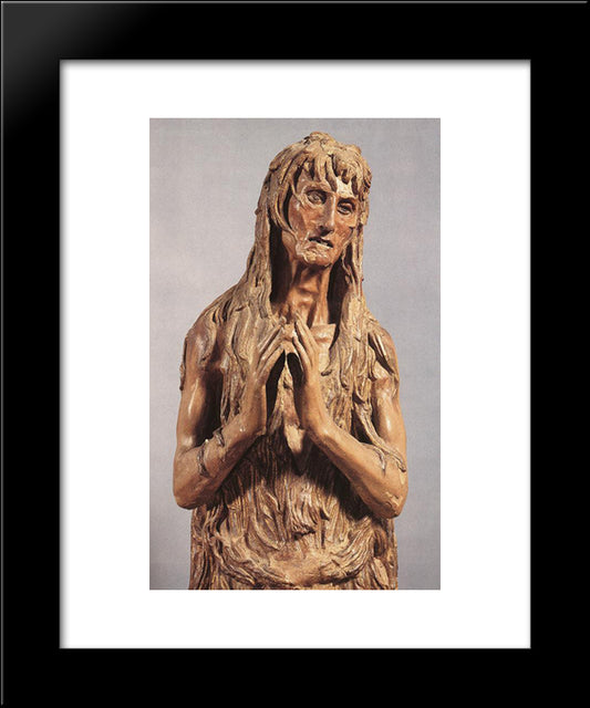 St Mary Magdalen ' Detail 20x24 Black Modern Wood Framed Art Print Poster by Donatello