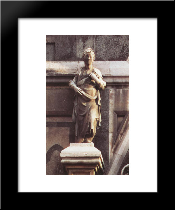 Prophet (Left Of The Porta Della Mandorla) 20x24 Black Modern Wood Framed Art Print Poster by Donatello