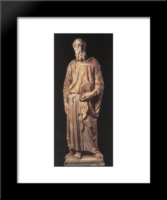 St Mark 20x24 Black Modern Wood Framed Art Print Poster by Donatello