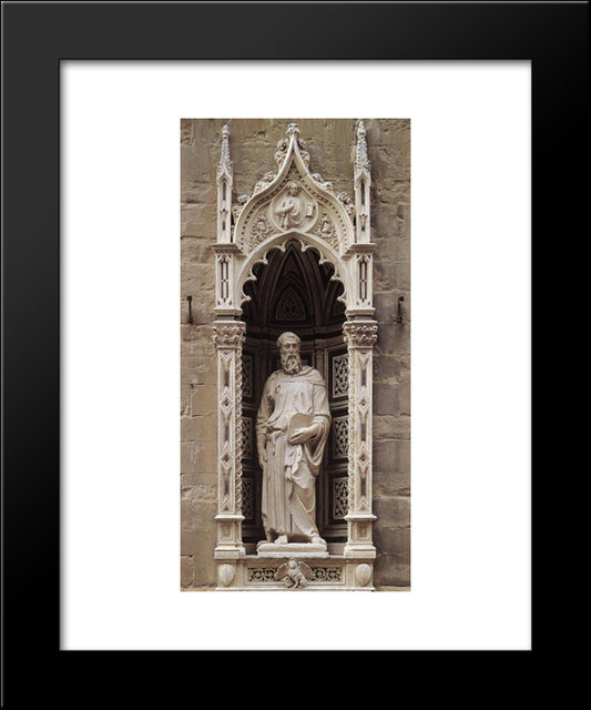 St Mark 20x24 Black Modern Wood Framed Art Print Poster by Donatello