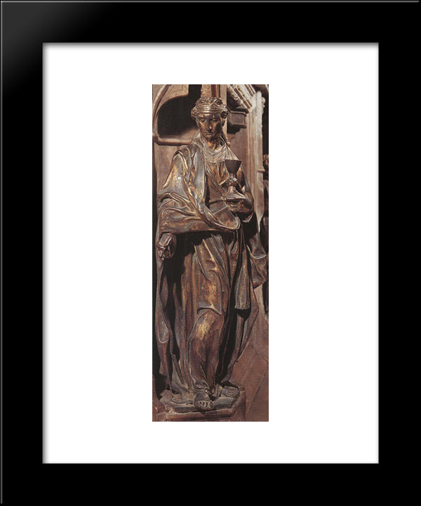 Faith 20x24 Black Modern Wood Framed Art Print Poster by Donatello