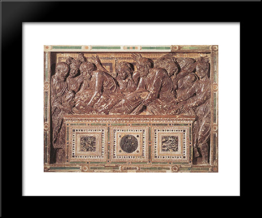 Entombment 20x24 Black Modern Wood Framed Art Print Poster by Donatello