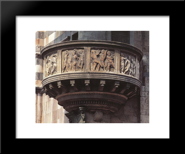 Pulpit 20x24 Black Modern Wood Framed Art Print Poster by Donatello