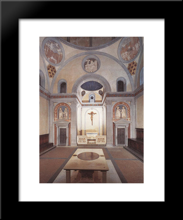 Old Sacristy 20x24 Black Modern Wood Framed Art Print Poster by Donatello