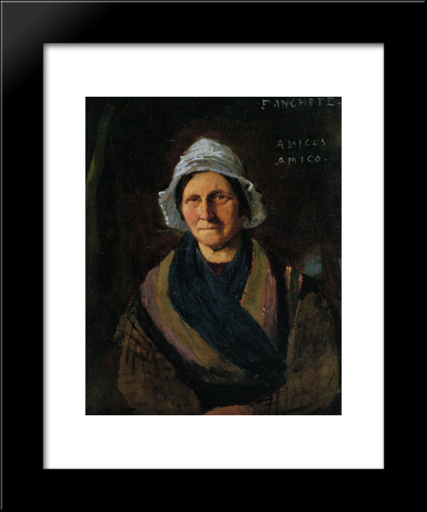 Femme De Chanbre 20x24 Black Modern Wood Framed Art Print Poster by Corot, Jean Baptiste Camille