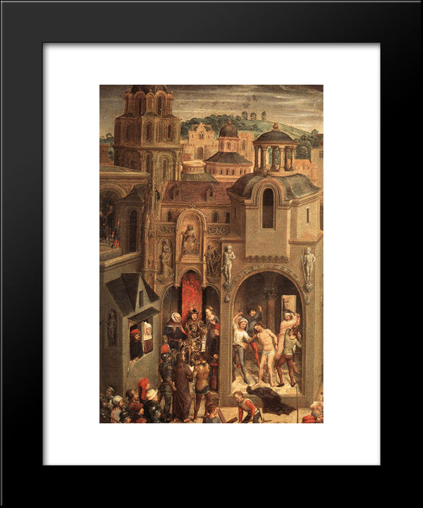 Scenes From The Passion Of Christ [Detail: 4] 20x24 Black Modern Wood Framed Art Print Poster by Memling, Hans