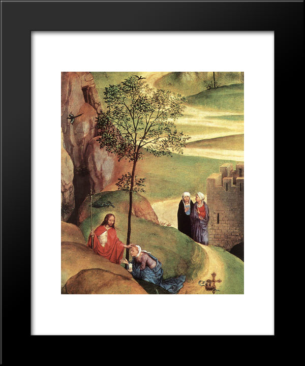 Advent And Triumph Of Christ [Detail: 2] 20x24 Black Modern Wood Framed Art Print Poster by Memling, Hans