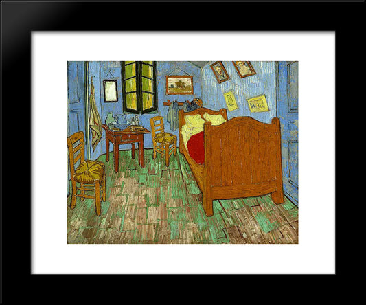 The Bedroom 20x24 Black Modern Wood Framed Art Print Poster by Van Gogh, Vincent