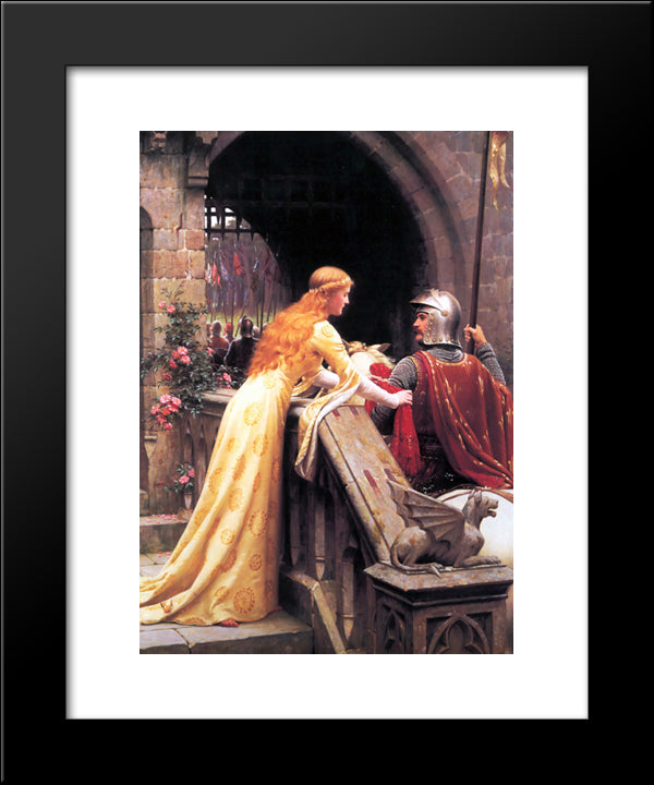 God Speed! 20x24 Black Modern Wood Framed Art Print Poster by Leighton, Edmund Blair