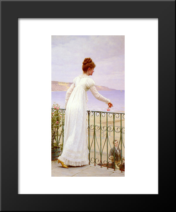 A Favour 20x24 Black Modern Wood Framed Art Print Poster by Leighton, Edmund Blair