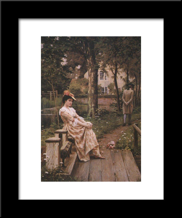 Off 20x24 Black Modern Wood Framed Art Print Poster by Leighton, Edmund Blair