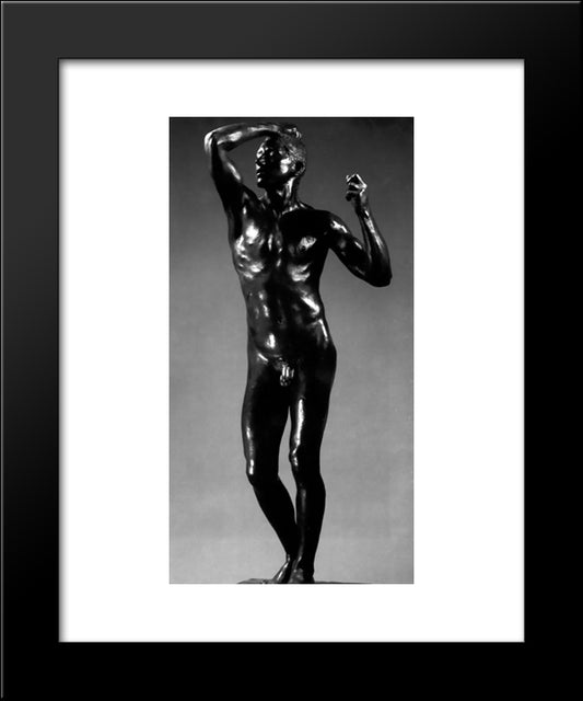 L'Age D'Airain 20x24 Black Modern Wood Framed Art Print Poster by Rodin, Auguste