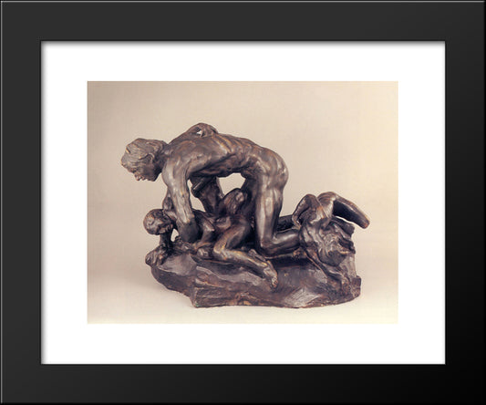 Ugolino 20x24 Black Modern Wood Framed Art Print Poster by Rodin, Auguste