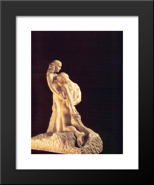 The Eternal Idol 20x24 Black Modern Wood Framed Art Print Poster by Rodin, Auguste