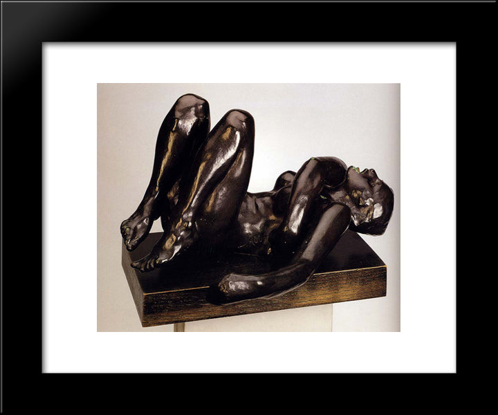 The Sinner 20x24 Black Modern Wood Framed Art Print Poster by Rodin, Auguste