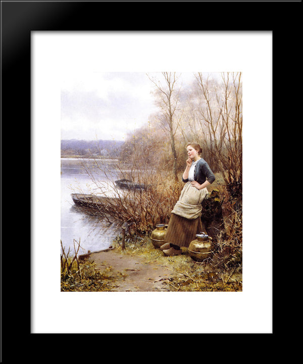 A Lovely Thought 20x24 Black Modern Wood Framed Art Print Poster by Knight, Daniel Ridgway