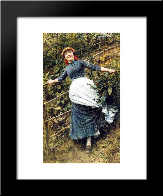 A Summer'S Folly 20x24 Black Modern Wood Framed Art Print Poster by Knight, Daniel Ridgway