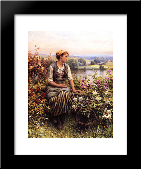 Daydreaming 20x24 Black Modern Wood Framed Art Print Poster by Knight, Daniel Ridgway