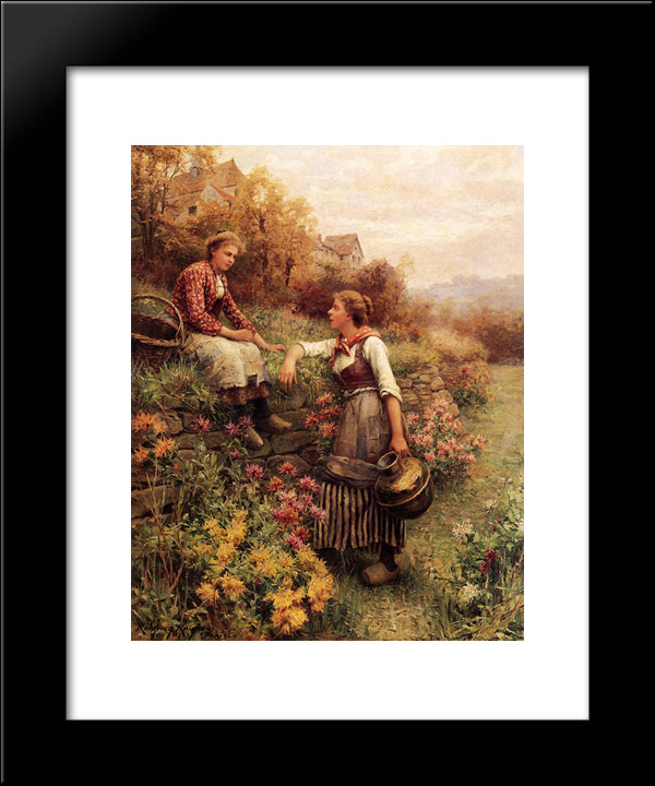 Marie And Diane 20x24 Black Modern Wood Framed Art Print Poster by Knight, Daniel Ridgway