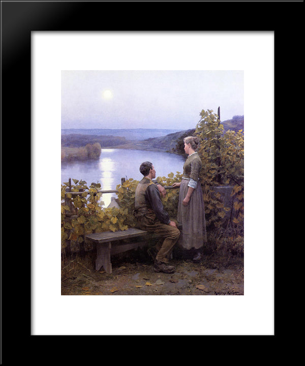 Summer Evening 20x24 Black Modern Wood Framed Art Print Poster by Knight, Daniel Ridgway