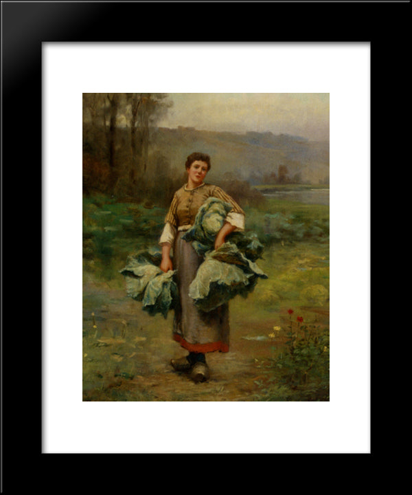 Elise 20x24 Black Modern Wood Framed Art Print Poster by Knight, Daniel Ridgway