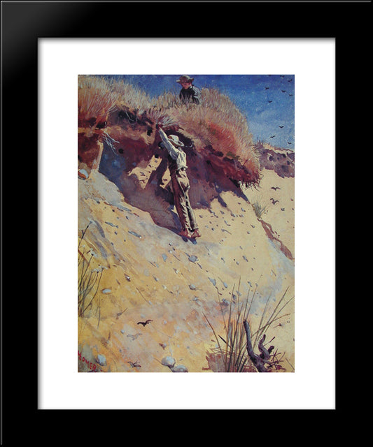 How Many Eggs 20x24 Black Modern Wood Framed Art Print Poster by Homer, Winslow