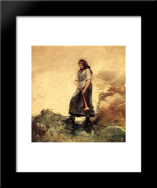 Daughter Of The Coast Guard 20x24 Black Modern Wood Framed Art Print Poster by Homer, Winslow
