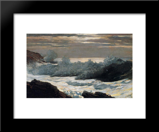 Early Morning, After A Storm At Sea 20x24 Black Modern Wood Framed Art Print Poster by Homer, Winslow