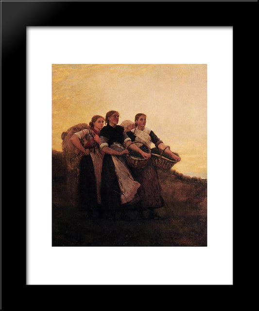Hark! The Lark! 20x24 Black Modern Wood Framed Art Print Poster by Homer, Winslow