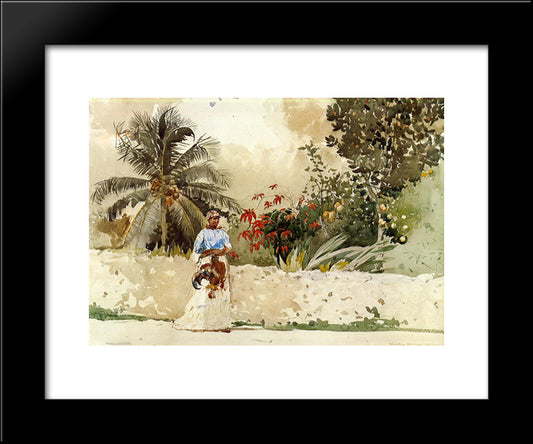 On The Way To The Bahamas 20x24 Black Modern Wood Framed Art Print Poster by Homer, Winslow