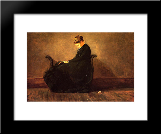 Portrait Of Helena De Kay 20x24 Black Modern Wood Framed Art Print Poster by Homer, Winslow
